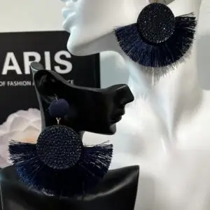 Navy Blue Earrings