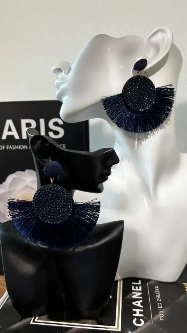 Navy Blue Earrings