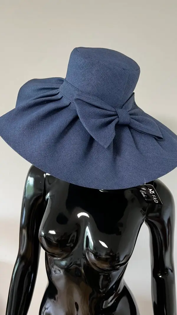 Blue women's beach hat